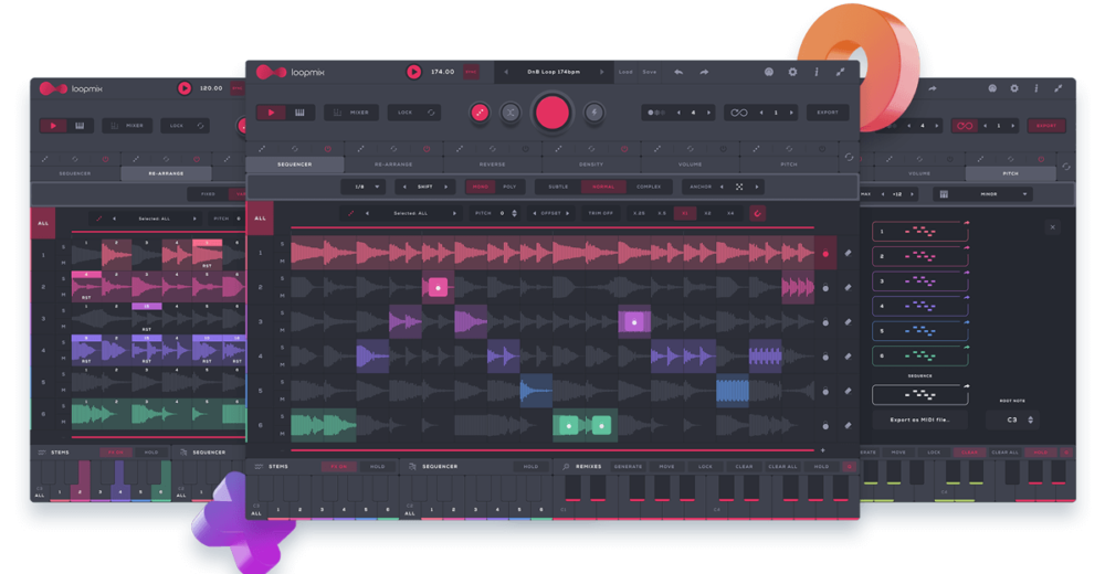 Audiomodern Loopmix -captura creativa de la aplicación y plugin