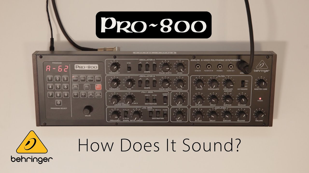 El sinte Behringer PRO-800 basado en Prophet-600 es demostrado con más amplitud en un nuevo vídeo