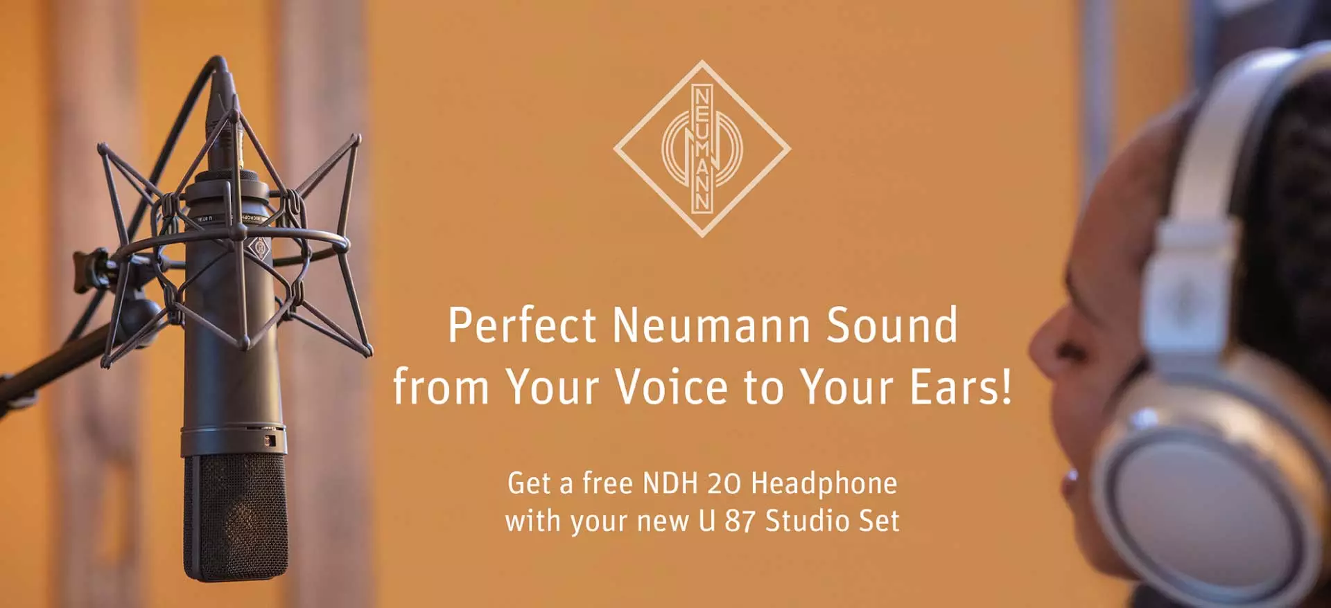 Auriculares gratis Neumann NDH20 con cada micrófono Studio Set U87Ai