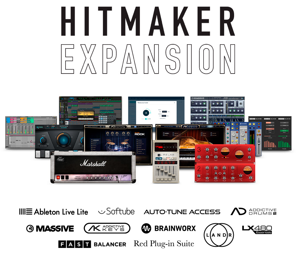 La colección de aplicaciones software y plugins Hitmaker Expansion viene hipercargada para empezar a producir música y audio