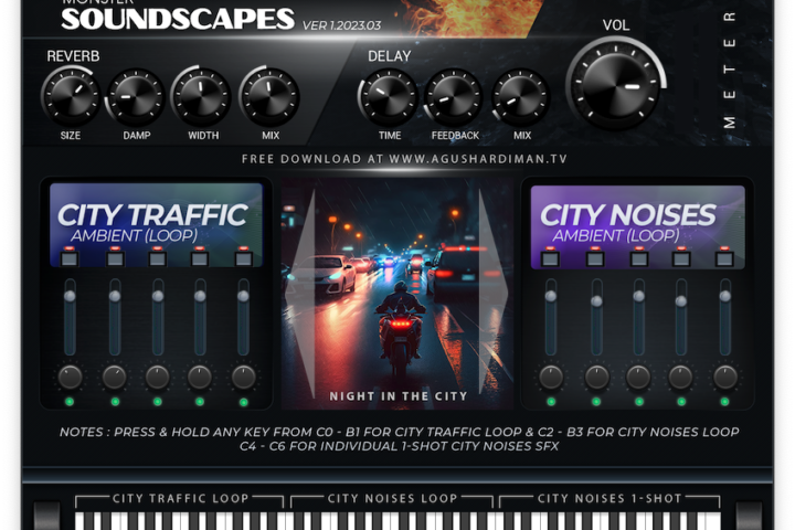 MONSTER Soundscapes -poderoso plugin gratis para bandas sonoras, animación, ASMR, y relajación