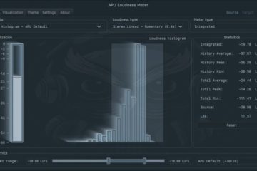 Analiza la sonoridad de tus pistas con el plugin gratis APU Loudness Meter (LUFS, RMS, True Peak, Peak)