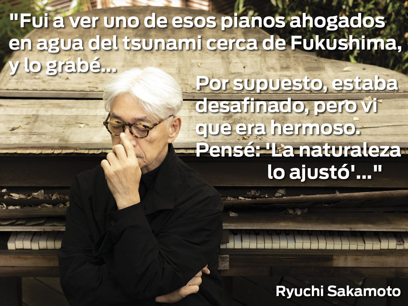 Ryuchi Sakamoto -literales, piano Tsunami Japón