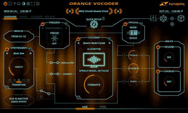 Orange Vocoder IV presenta una actualización masiva del clásico plugin de Prosoniq, con 24 algoritmos