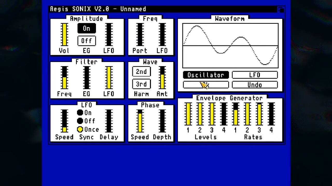 Aegis SONIX para Commodore AMIGA (circa 1986-1990)