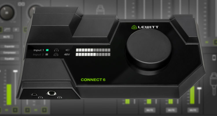 Centro de control renovado para el interface 'futurista' de audio Lewitt Connect 6
