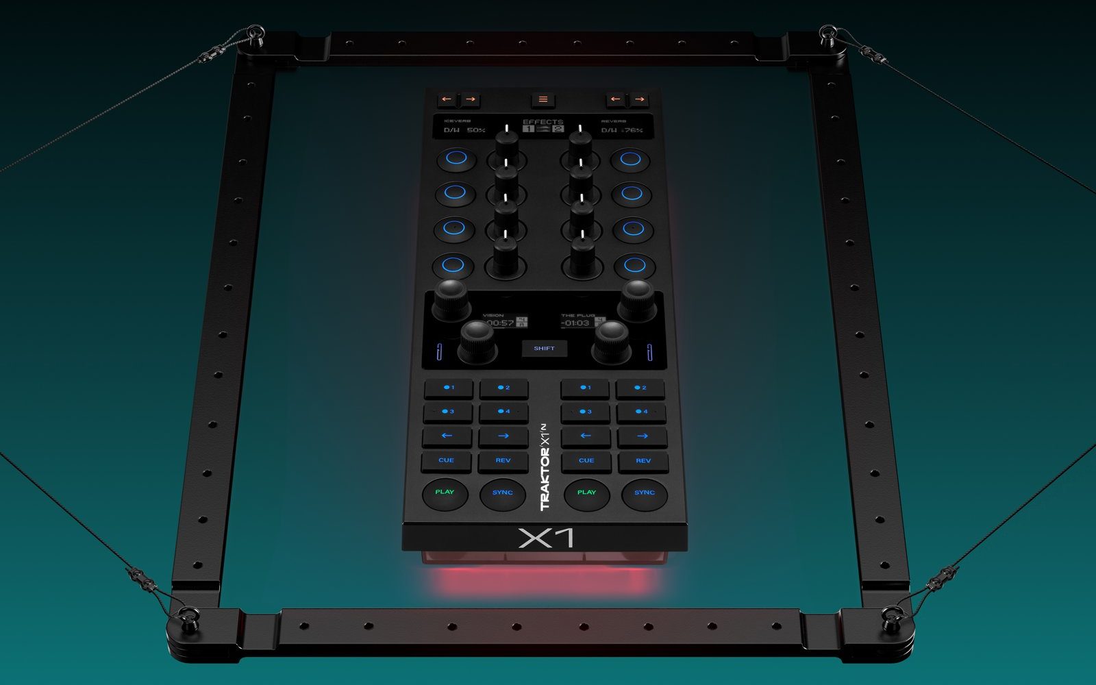 Imagen creativa del controlador para DJing Traktor X1 MK3 de Native Instruments