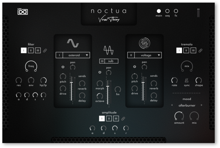 UVI regala Noctua, su nuevo instrumento cinemático multicapa firmado por el diseñador Venus Theory