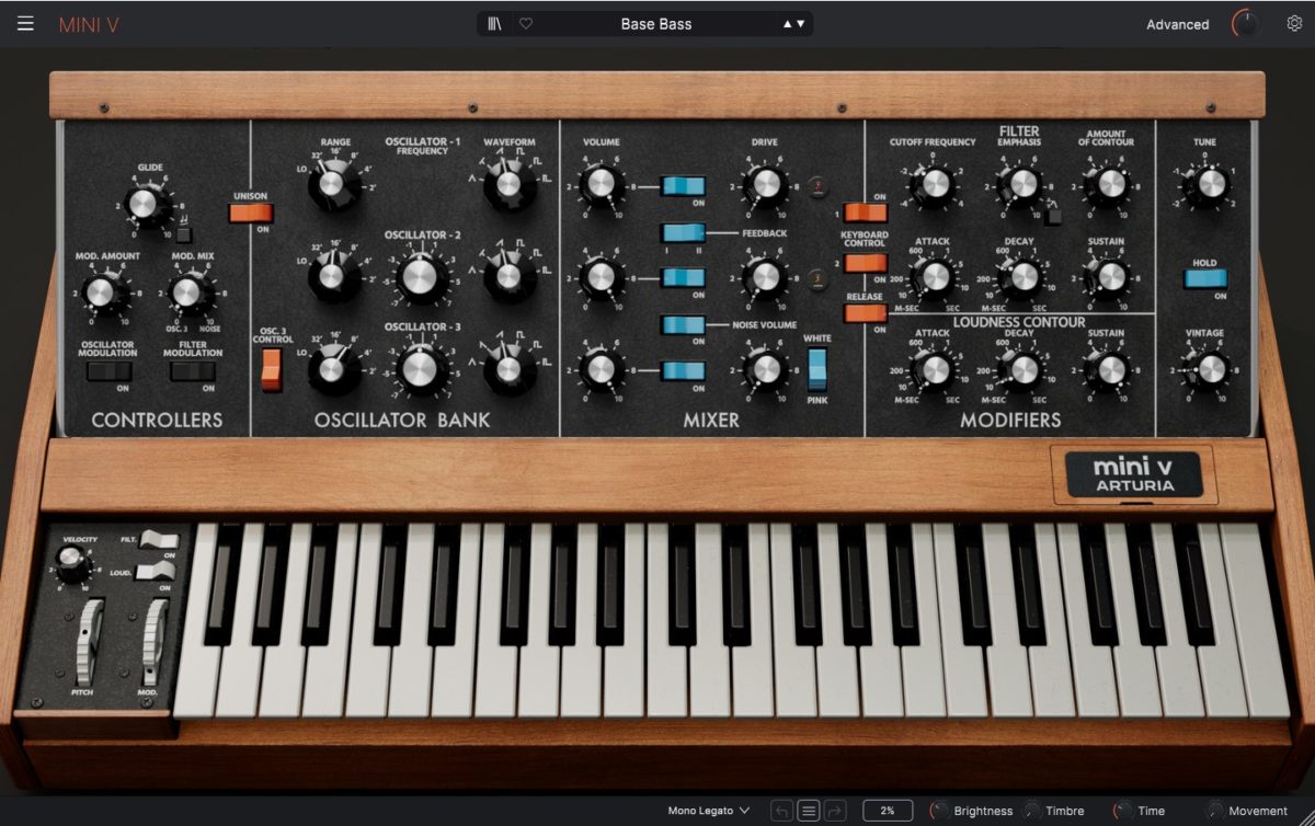 Casi como tocar un Moog original -así es Mini V4