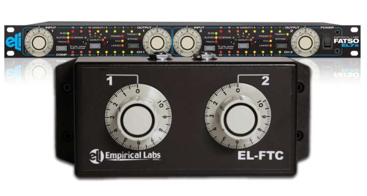 Empirical Labs FTC controla el umbral de compresión en el caluroso simulador de cinta FATSO EL7X