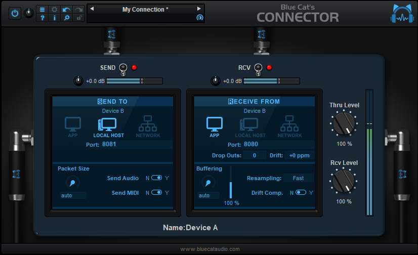 Necesitarás además Blue Cat Connector para sacar todo el provecho del sistema