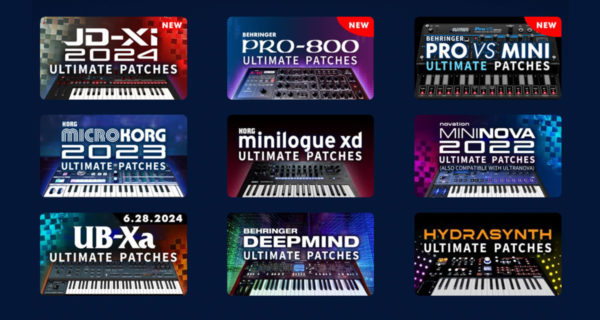 Descarga cientos de sonidos prefijados gratis para sintetizadores hardware desde ultimatepatches.com
