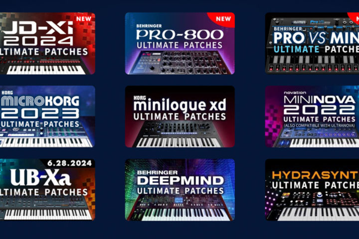 Descarga cientos de sonidos prefijados gratis para sintetizadores hardware desde ultimatepatches.com