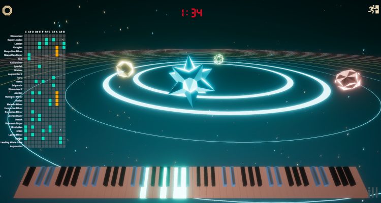 MIDI, teclado QWERTY y una banda que decide en tiempo real: Así es Etude, ya disponible en Steam