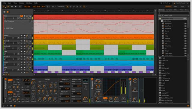 Software de creación musical Bitwig Studio creado por ex-desarrolladores de Ableton