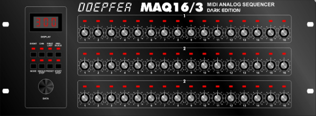 Doepfer MAQ 16/3 es uno de los secuenciadores analógicos más adulados, especialmente esta versión limitada Dark Edition