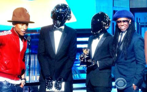 Los Robots, junto a Pharrel Williams y Nile Rodgers, protagonistas absolutos de la 56 edición de los GRAMMY Awards