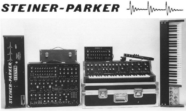 El catálogo de Steiner-Parker a finales de los años 70, incluido el sinte Synthacon